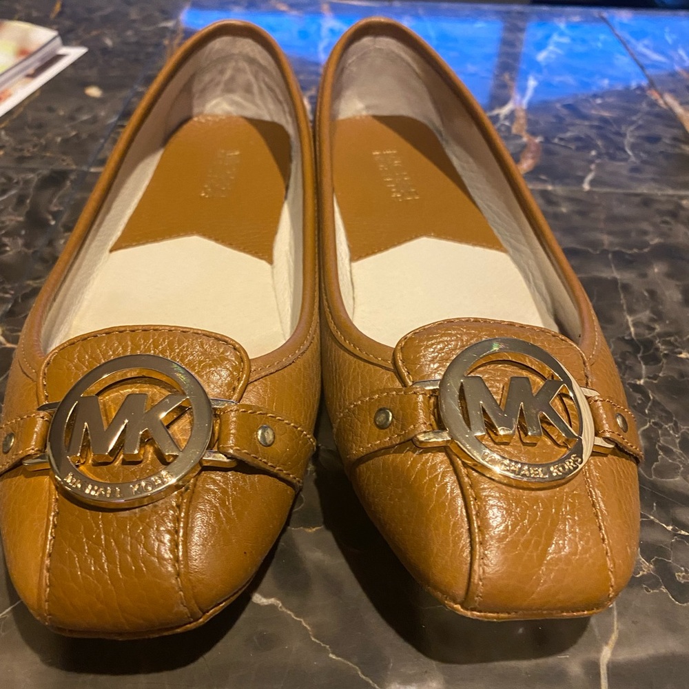 Michael Kors Fulton Moccasins - Size 8 Luggage Color